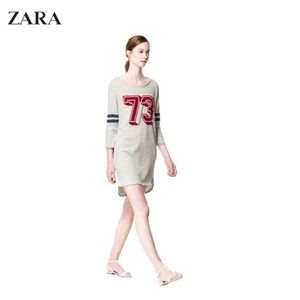 Zara Graphic Tshirt Dress